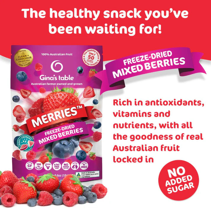 Freeze-Dried Mixed Berries 18g