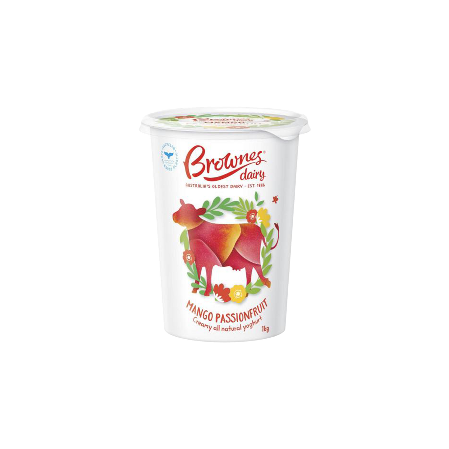 Brownes Mango and Passionfruit Yoghurt - 1kg