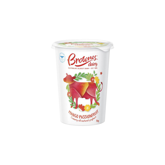 Brownes Mango and Passionfruit Yoghurt - 1kg