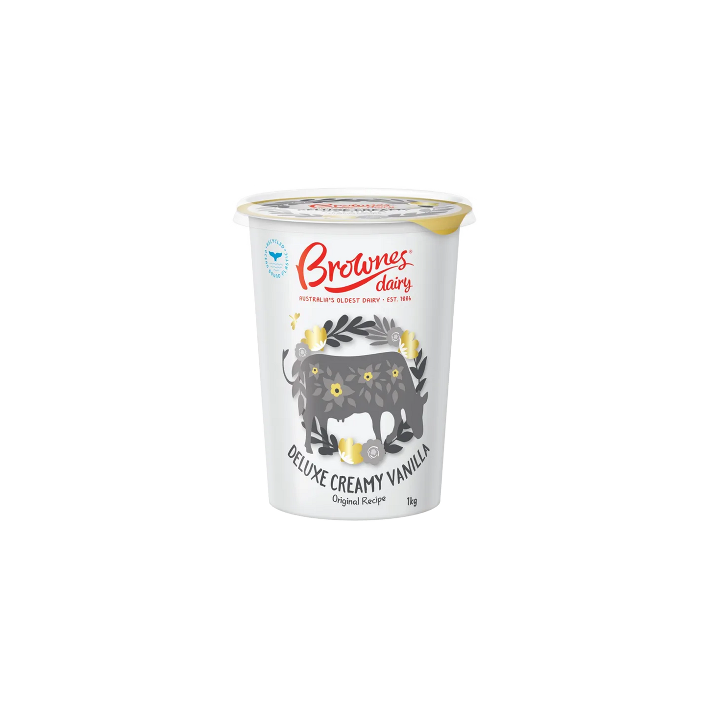 Brownes Deluxe Creamy Vanilla Yoghurt - 1kg
