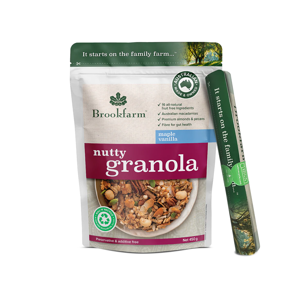Brookfarm Nutty Granola Maple Vanilla 450g