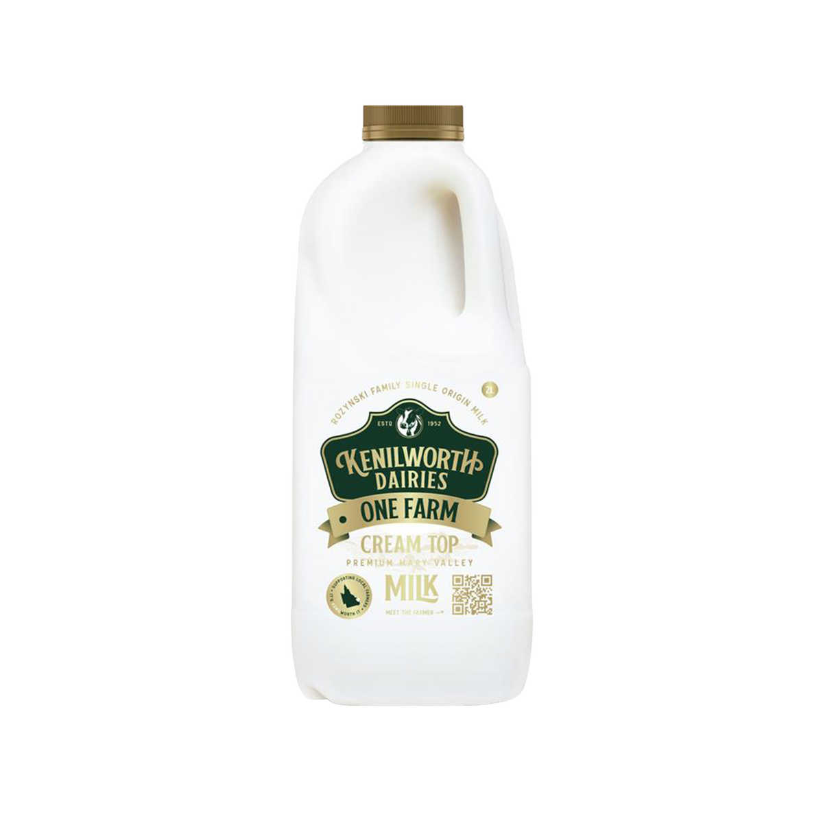 Kenilworth One Farm Single Origin Milk Cream On Top 2lt