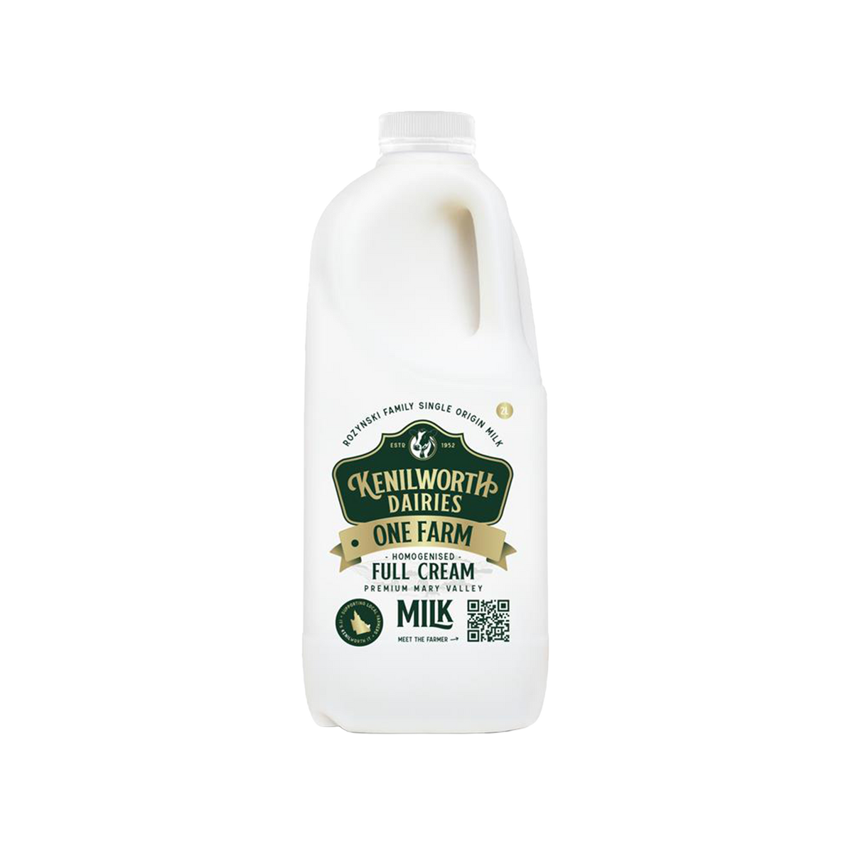 Kenilworth One farm Single origin milk Full Cream 2lt