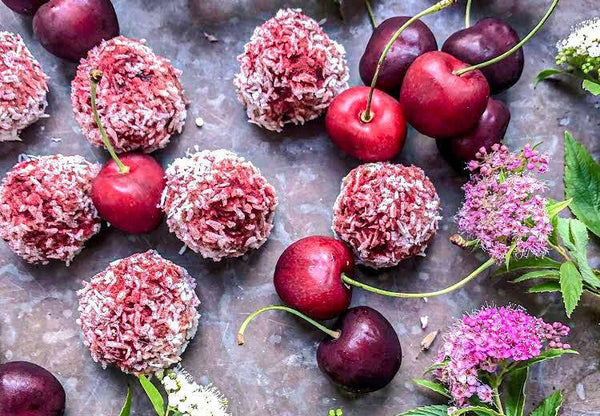 Cherry and Hibiscus Bliss Balls