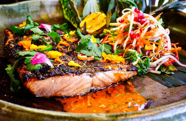 Grilled Salmon with Ginger & Miso