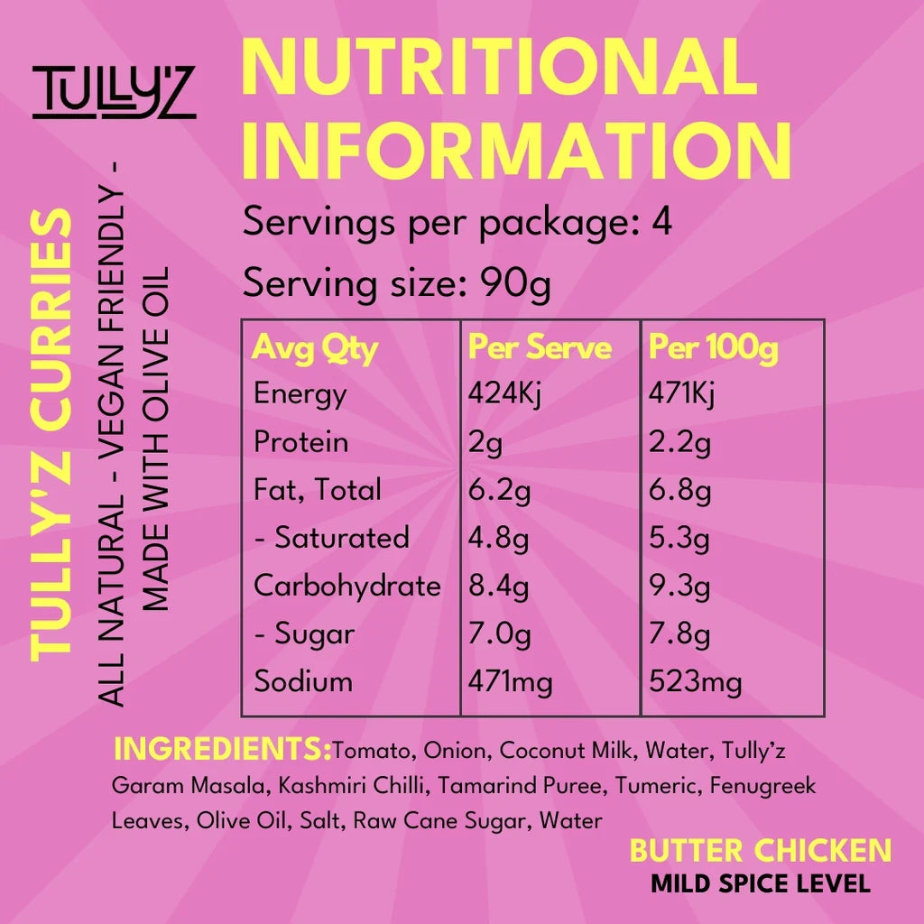 Tully’z Butter Chicken Curry Sauce