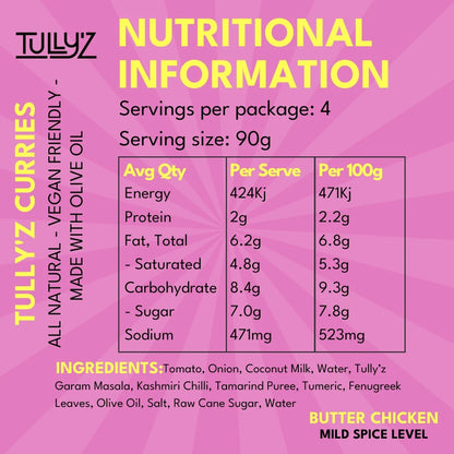 Tully’z Butter Chicken Curry Sauce