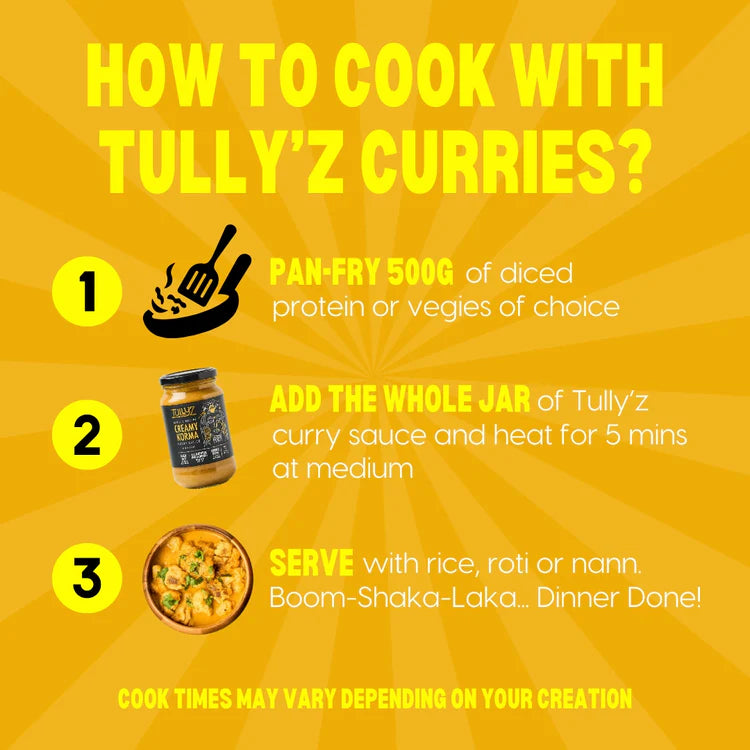 Tully’z Creamy Korma Curry Sauce