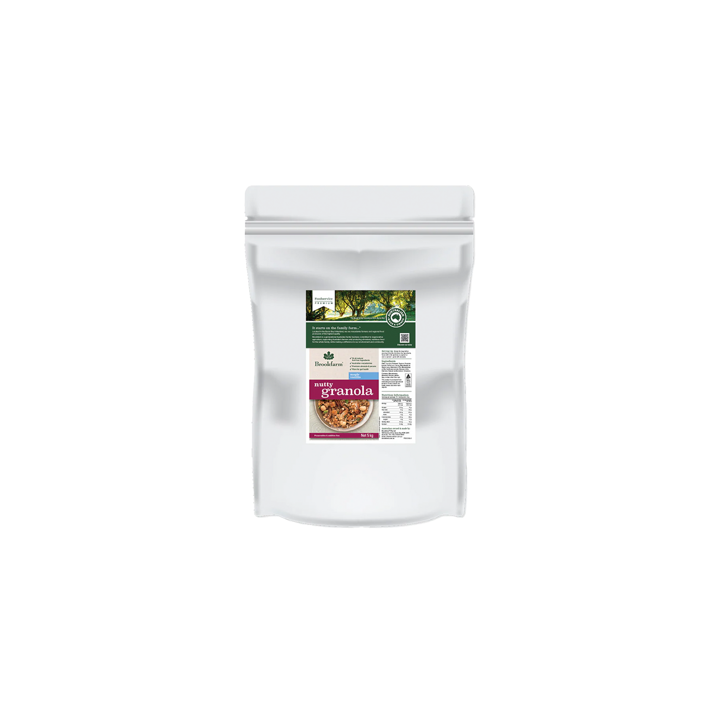 Wholesale Brookfarm Maple & Vanilla Nutty Granola 5Kg