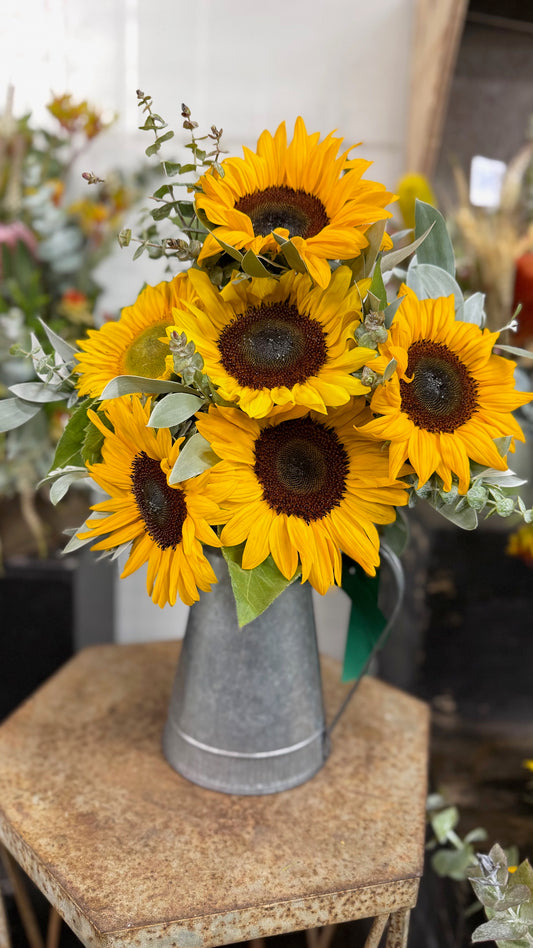 Sunflowers with Jug