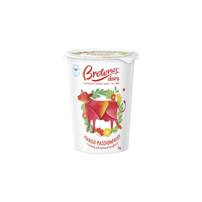 Brownes Mango and Passionfruit Yoghurt - 1kg