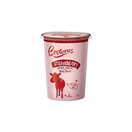 Brownes Strawberry Yoghurt - 1kg