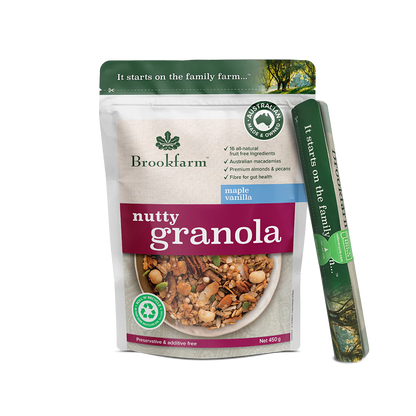 Brookfarm Nutty Granola Maple Vanilla 450g