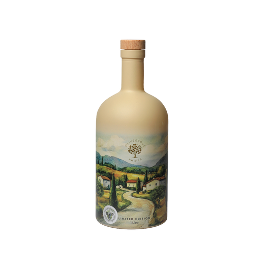 Olivegrove Extra Virgin Olive Oil - Limited Edition Bottle 1 Litre with Bag and Poorer