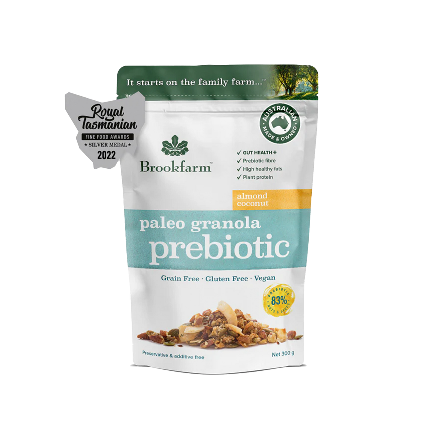 Brookfarm Prebiotic Paleo Granola Almond Coconut 300g