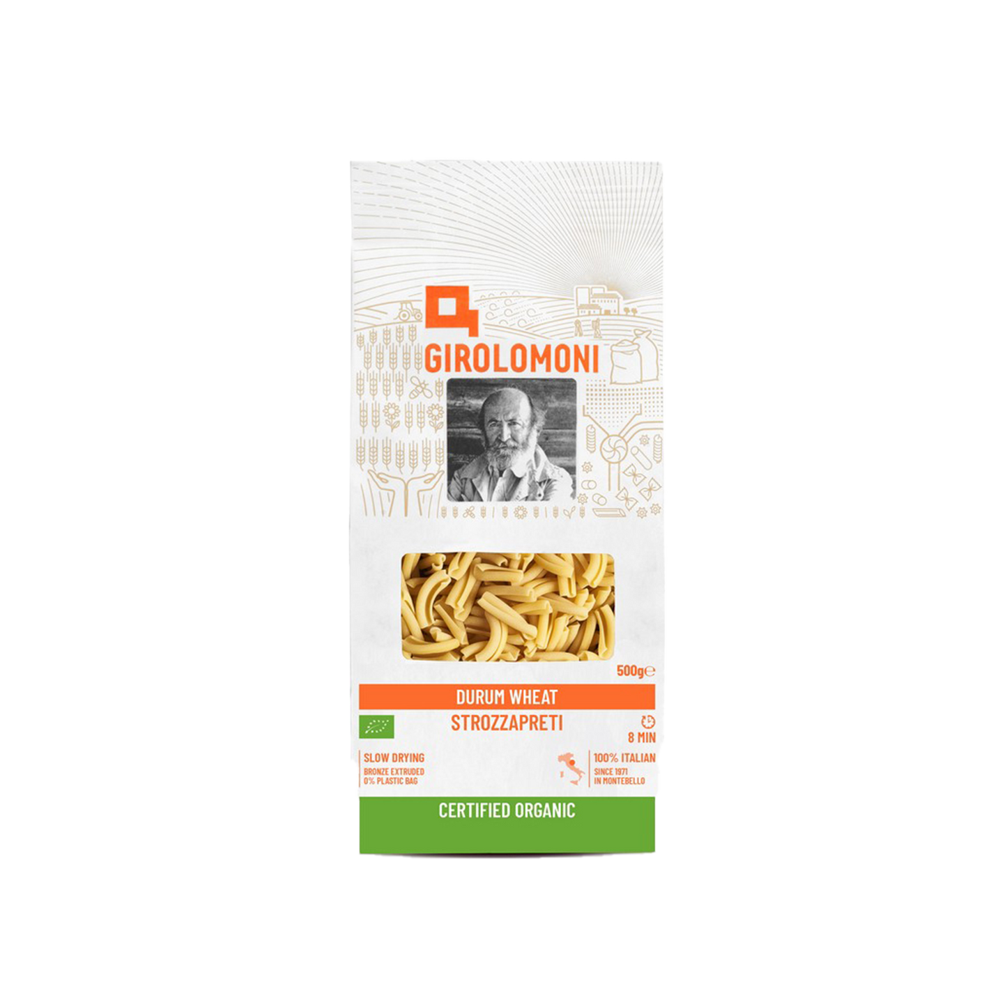 Girolomoni Durum Wheat Semolina Pasta Stozzapreti 500g