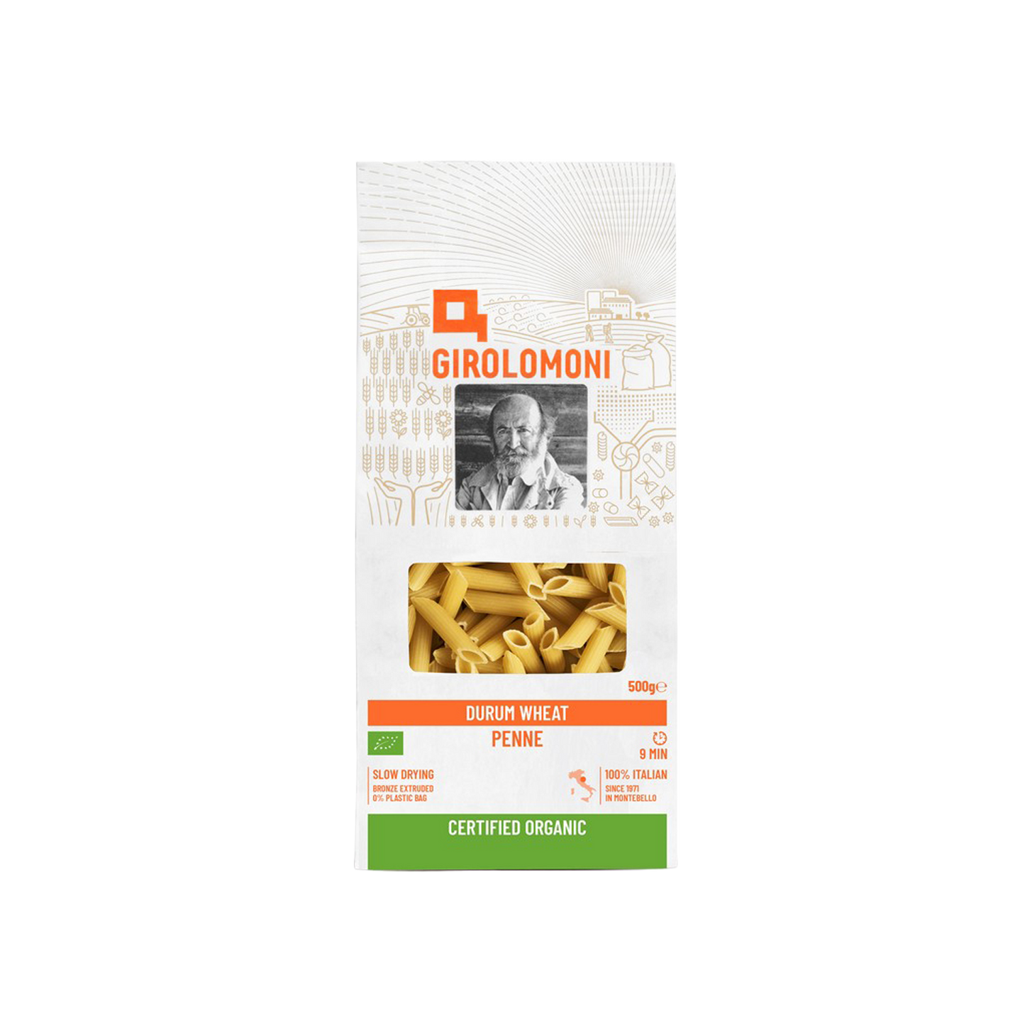 Girolomoni Durum Wheat Semolina Penne Rigate - 500g