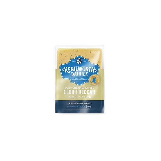 Kenilworth Sour Cream & Chives Club Cheddar - 165g